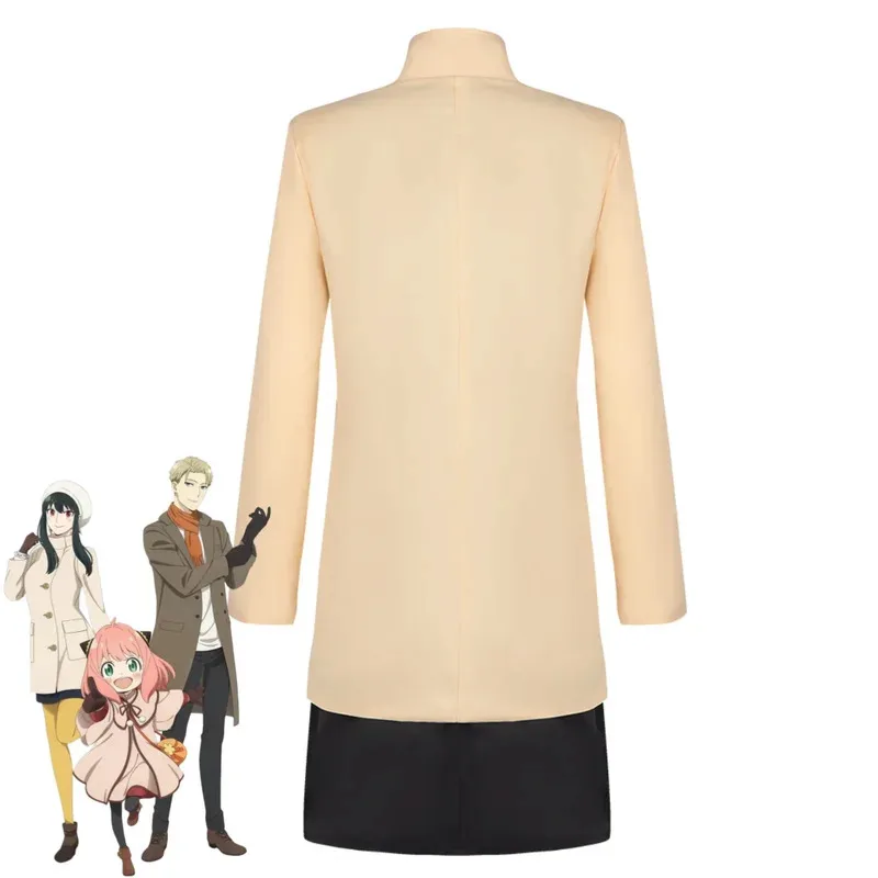 Anime SPY× CODE: White MOVIE Yor Forger Cosplay Costume Thorn Princess 007 Family Coat Skirt Uniform Wig Woman Party Suits;2k,j'