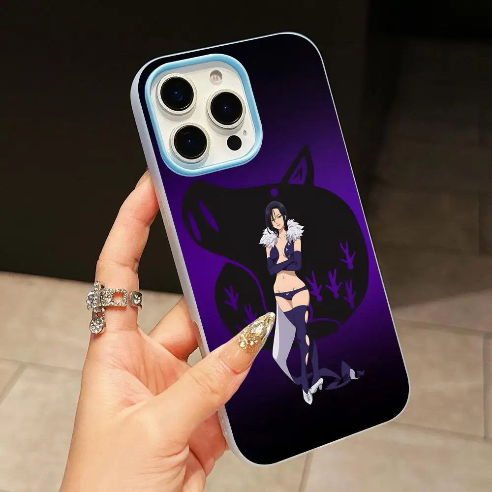 Seven Deadly Sins Merlin Phone Case for iPhone 17 16 15 14 13 12 11 Air Pro Max Plus Jelly Double layer Light Blue Cover - view 5