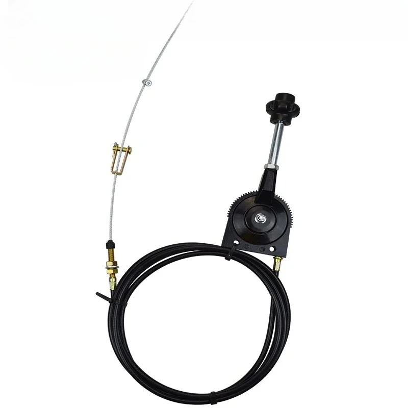 

Automobile, agricultural vehicle, harvester, tractor, mixer, driver, throttle cable assembly, manual self-locking controller