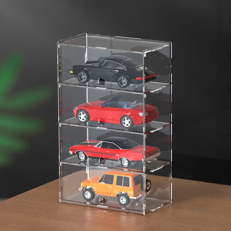 

Acrylic Display Case for Matchbox Hot Wheels Toy Car Model&Fk Finishing,Tomica Storage, Dustproof Vehicle Display Box Organizer