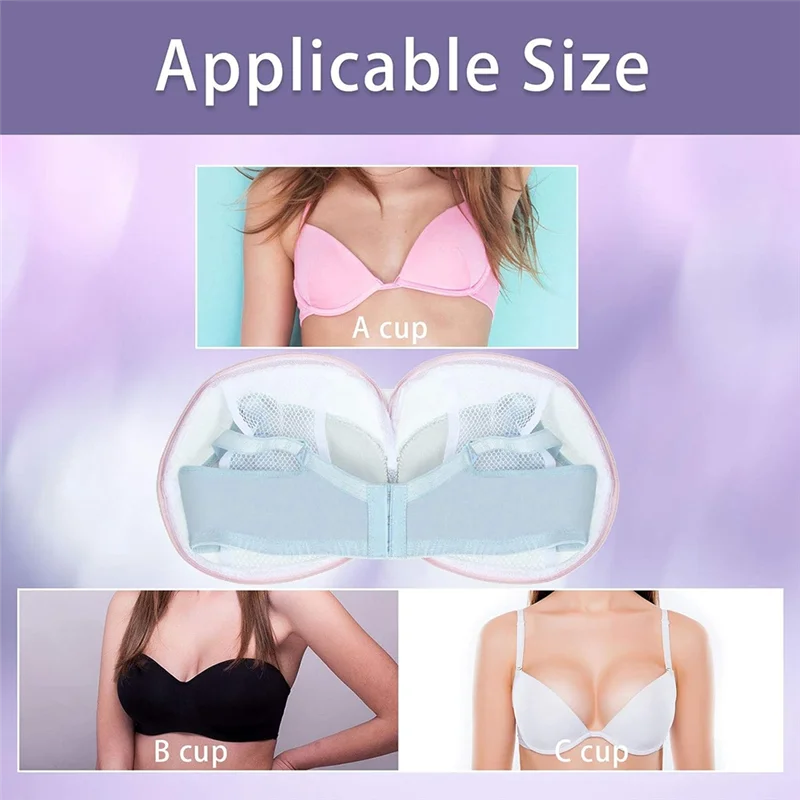 حقيبة غسيل ABAE-Bra بسحاب للغسيل - تخزين شبكي للغسيل لملابس داخلية حمالات الصدر للاستخدام النسائي