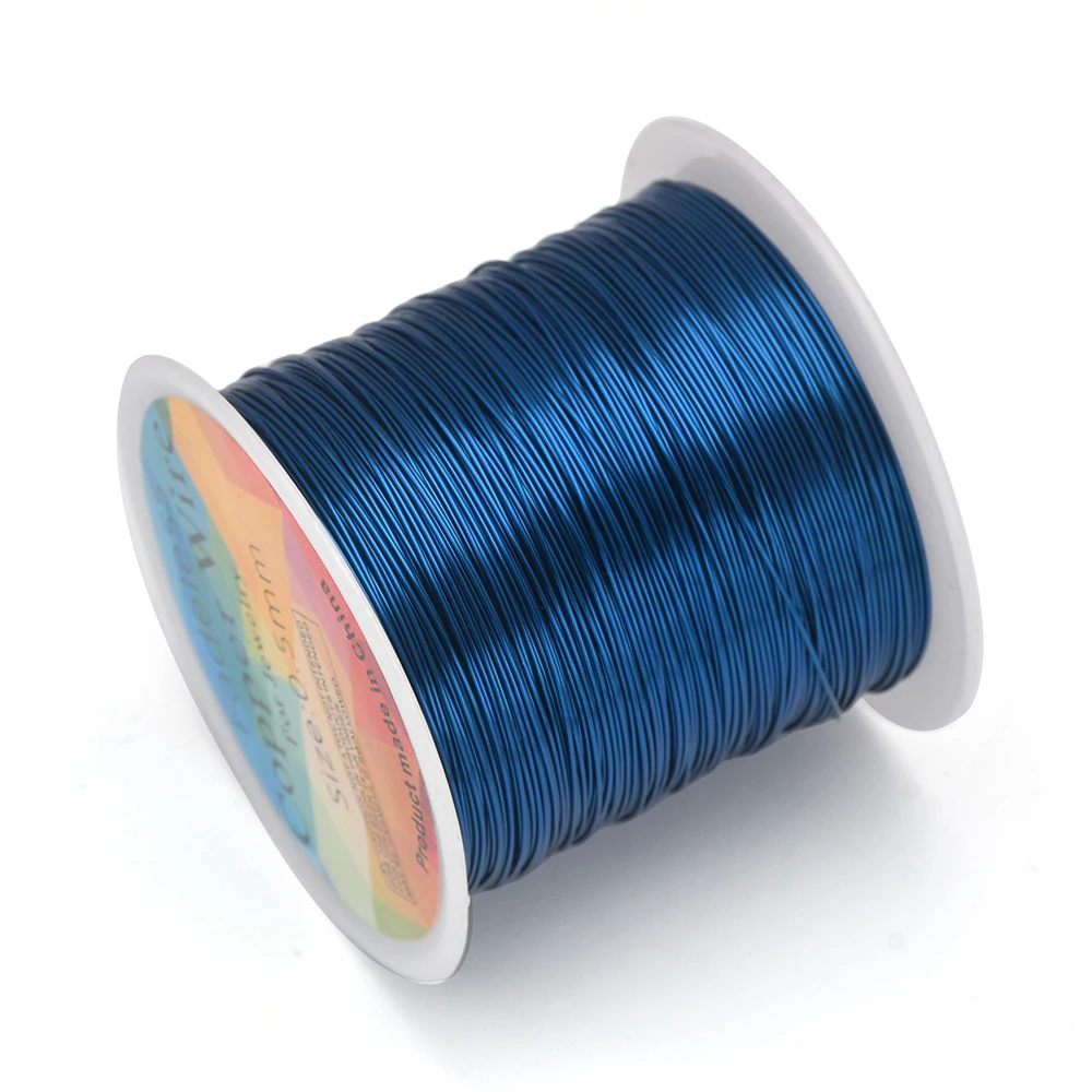 100 m/Rolle Kupferdraht 0,3/0,4/0,5 mm Perlenschnur DIY für Schmuckherstellungszubehör
