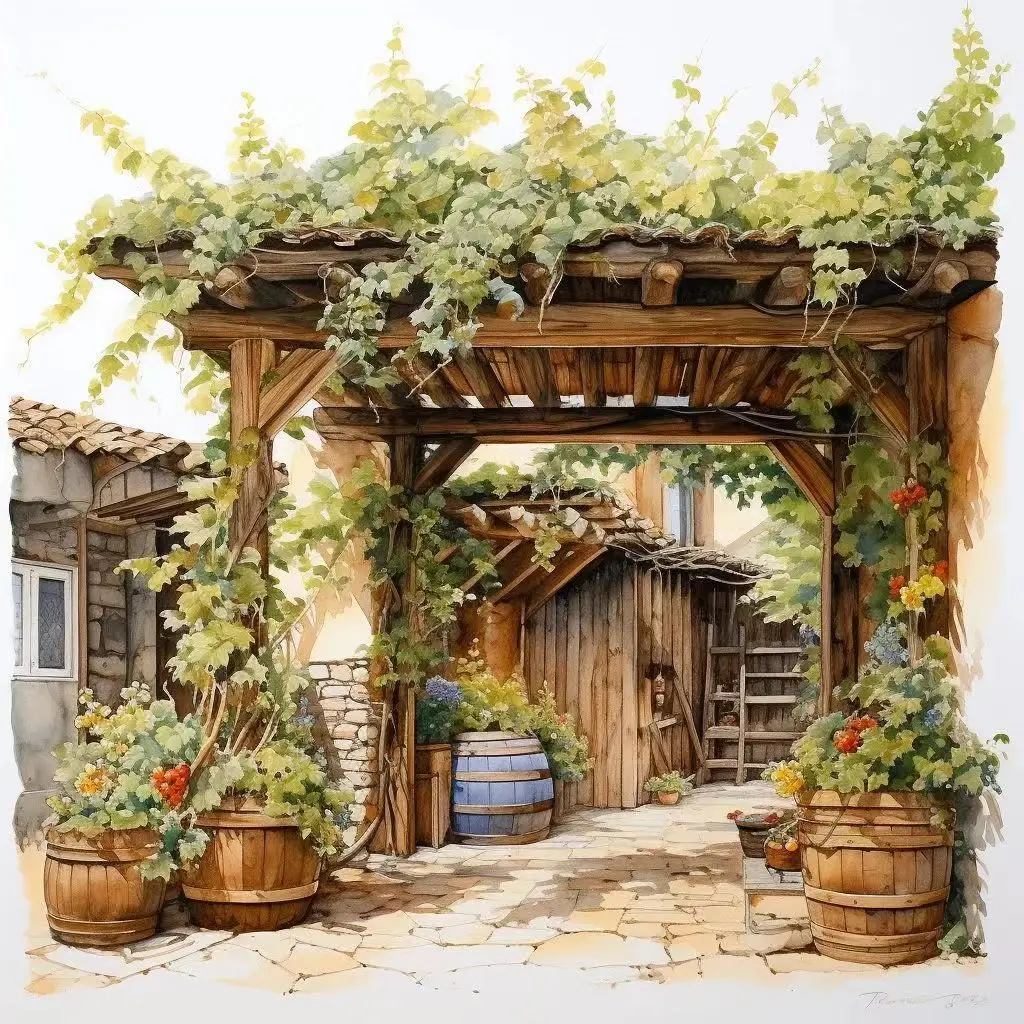 Наклейка на стену для детской комнаты, фон для украшения дома, фреска для гостиной, обои, забавная наклейка, сельский стиль, виноградная решетка D87