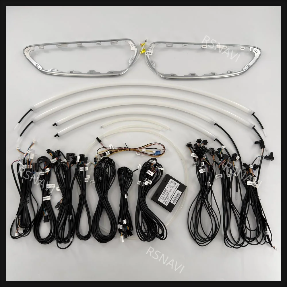 LED Ambient Lighting Kit with Replacement Trim for Mercedes-Benz V-Class W447 2014-2023, Passenger Cabin Interior Retrofit Parts