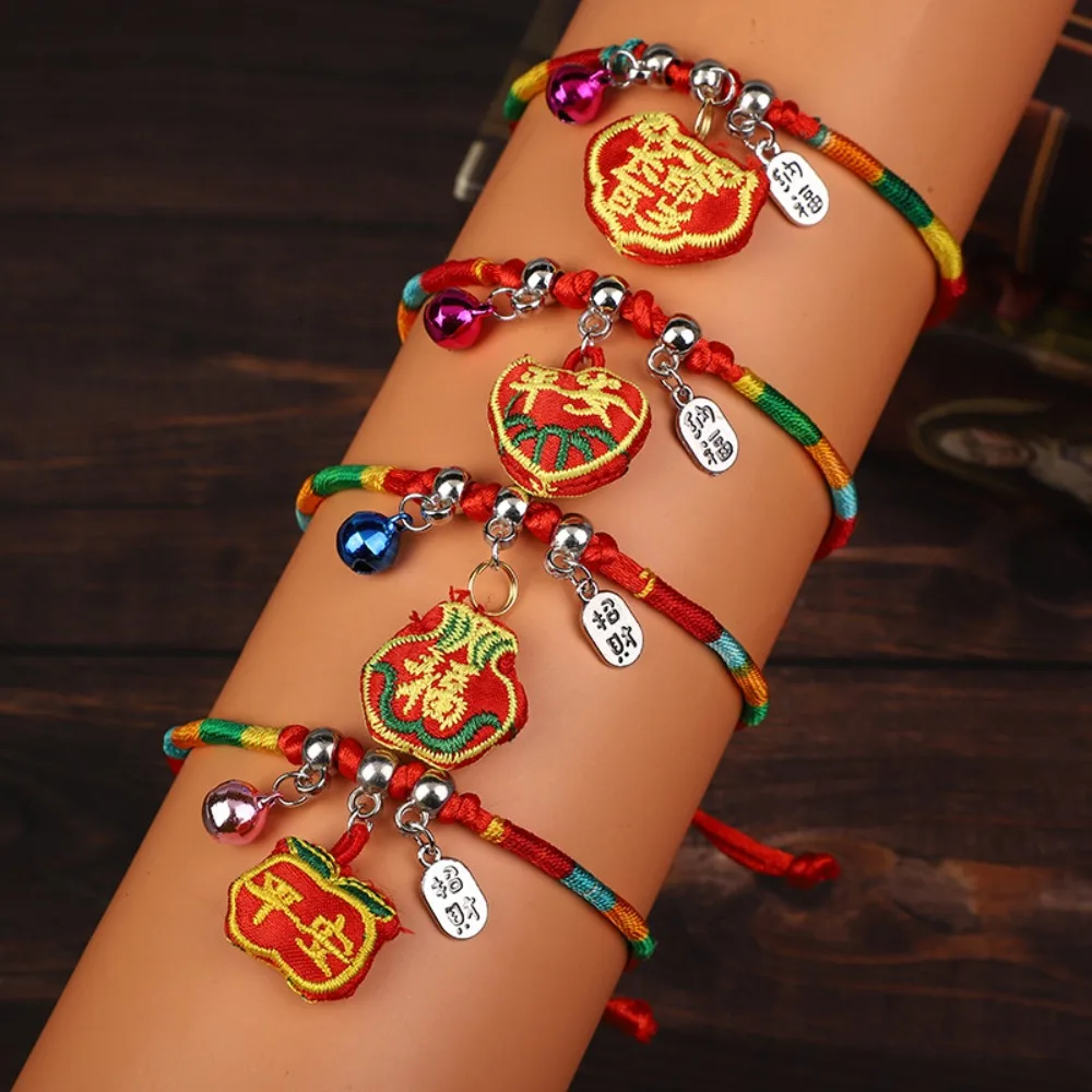 Chinese Style Dragon Boat Festival Bracelet Adjustable Ethnic Braided Hand Ropes Cute Handmade Colored Lucky Bracelet Lovers