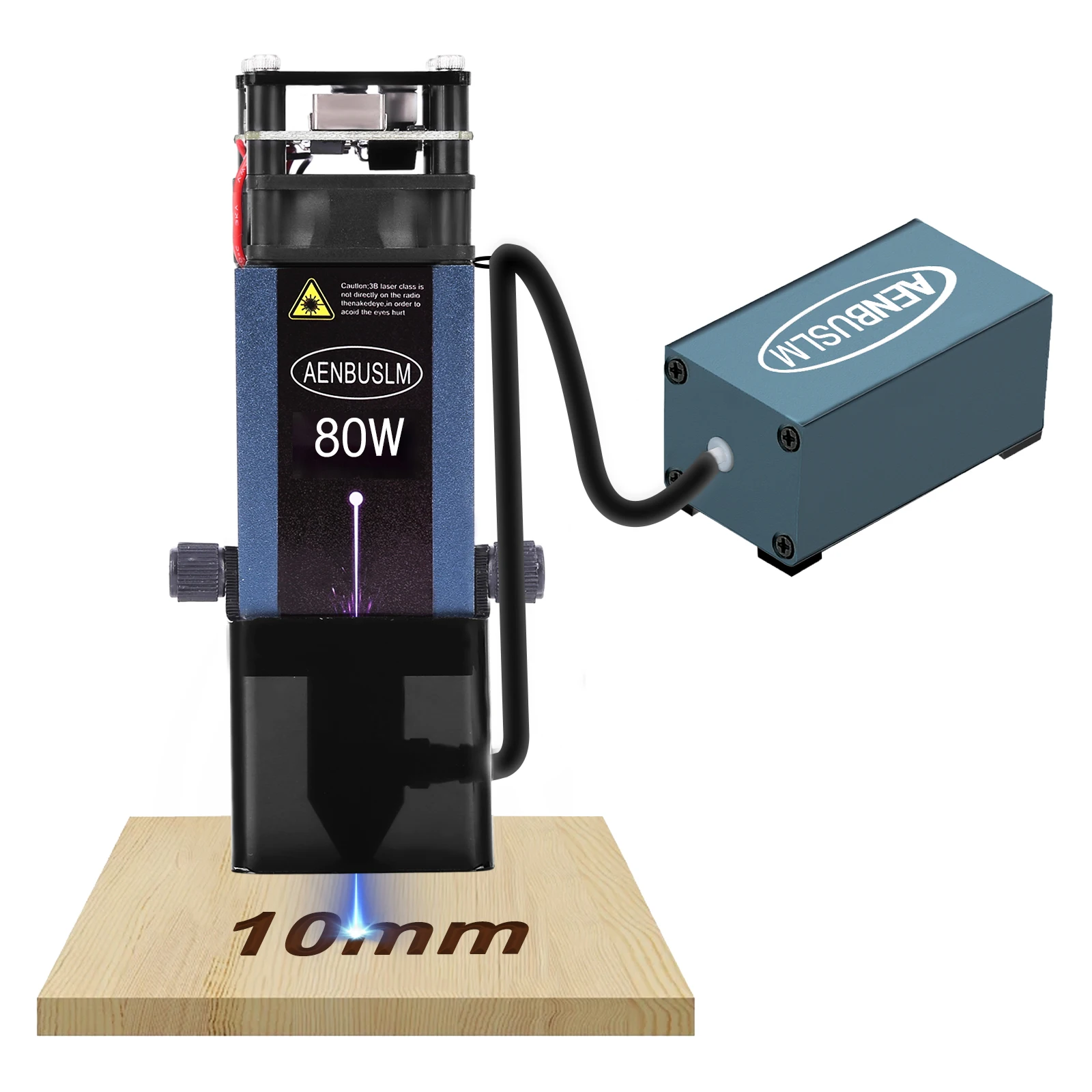 Imagem -02 - Aenbuslm Gravador a Laser Cnc com Bomba de ar Cabeça de Gravação Módulo Laser Cortador Corte com Gravador a Laser Distância Focal Fixa 450nm Alta Velocidade Corte de Madeira Ferramentas Faça Você Mesmo 40w 80w 12v 24v