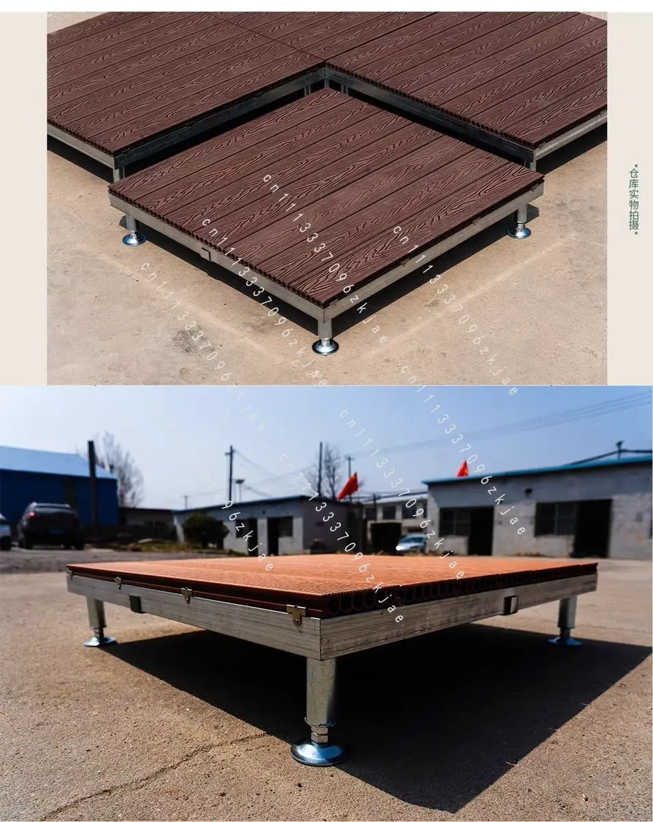 Modern Wood Plastic Composite Waterproof Modular Deck Tiles Outdoor Balcony Villa Courtyard Camping Floor Home Decor Novelty New