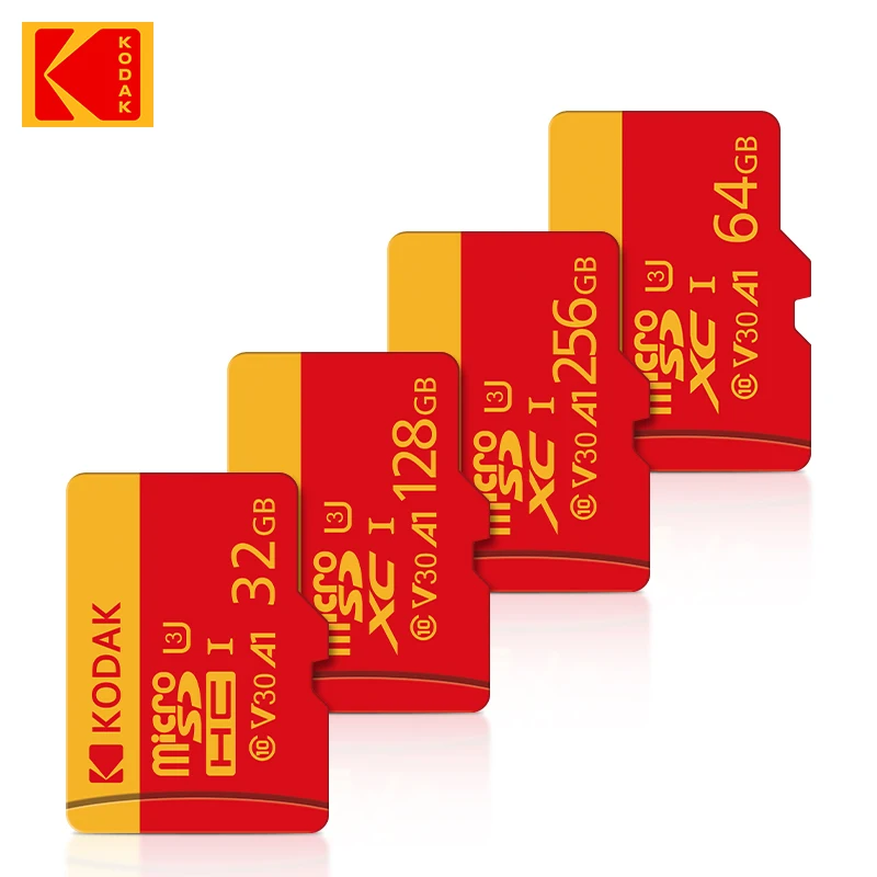 

Карта памяти Kodak Ultra MicroSD, класс 10, 512 ГБ, 256 ГБ, 128 ГБ, 64 ГБ, 32 ГБ