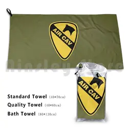 1st Cavalry Division / The First Team Custom Towel Bath Towel 1st Cavalry Division The First Team Army