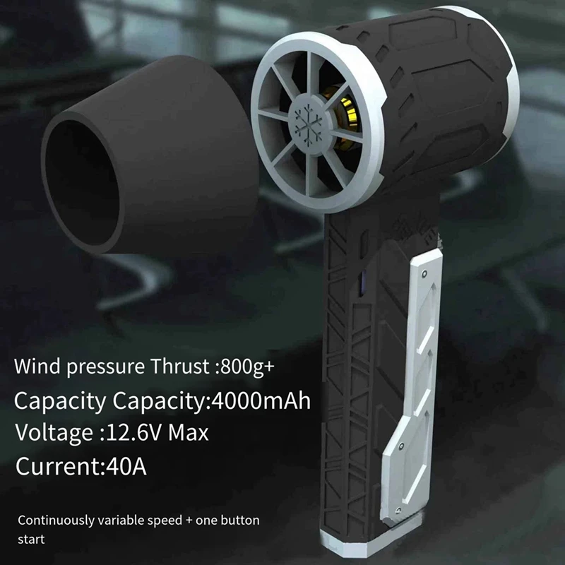 Turbo Fan 50Mm Duct Brushless Jet Fan Mecha Violent Turbofan Dust Blower Compressed Air Duster Handheld Blowing Air Blow