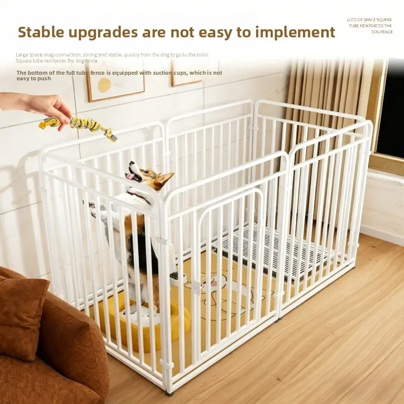 Dog Cage Indoor Pet Fence Modular System Small Medium Dogs Toy Poodle Corgi Isolation Door Crate Training Pet Supplies Pet Fence