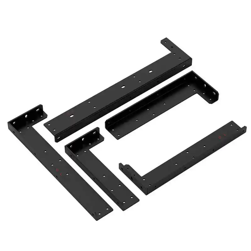 

Thickened L-Shaped Stainless Steel Corner Bracket Black/Silver Load-Bearing Bracket 90 Degree Suspended Partition Fixed Bracket