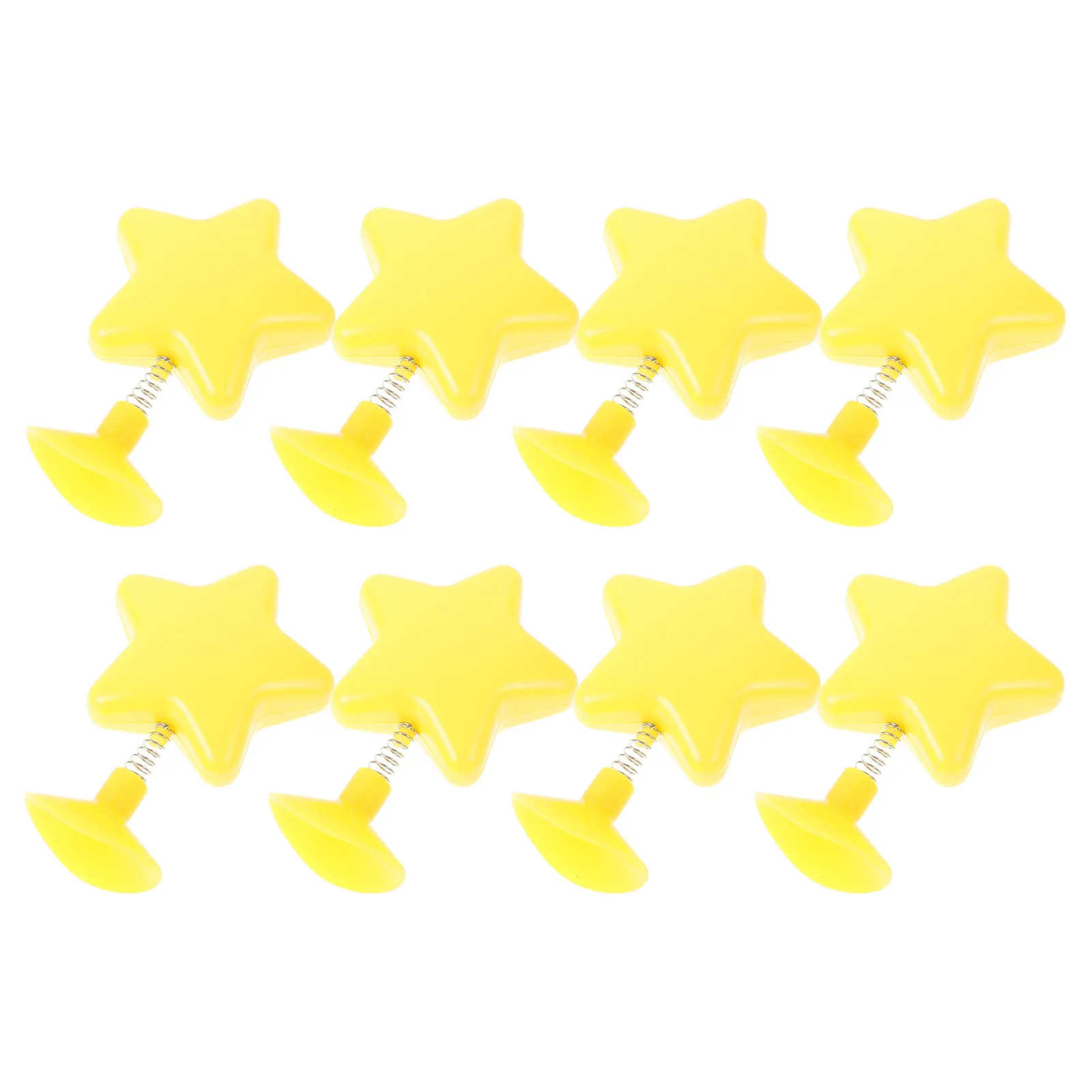 

8Pcs Ornament Yellow Star Topper Spring Mount Cute Motorcycle Bike Snowboard Accessory Bike Accessories
