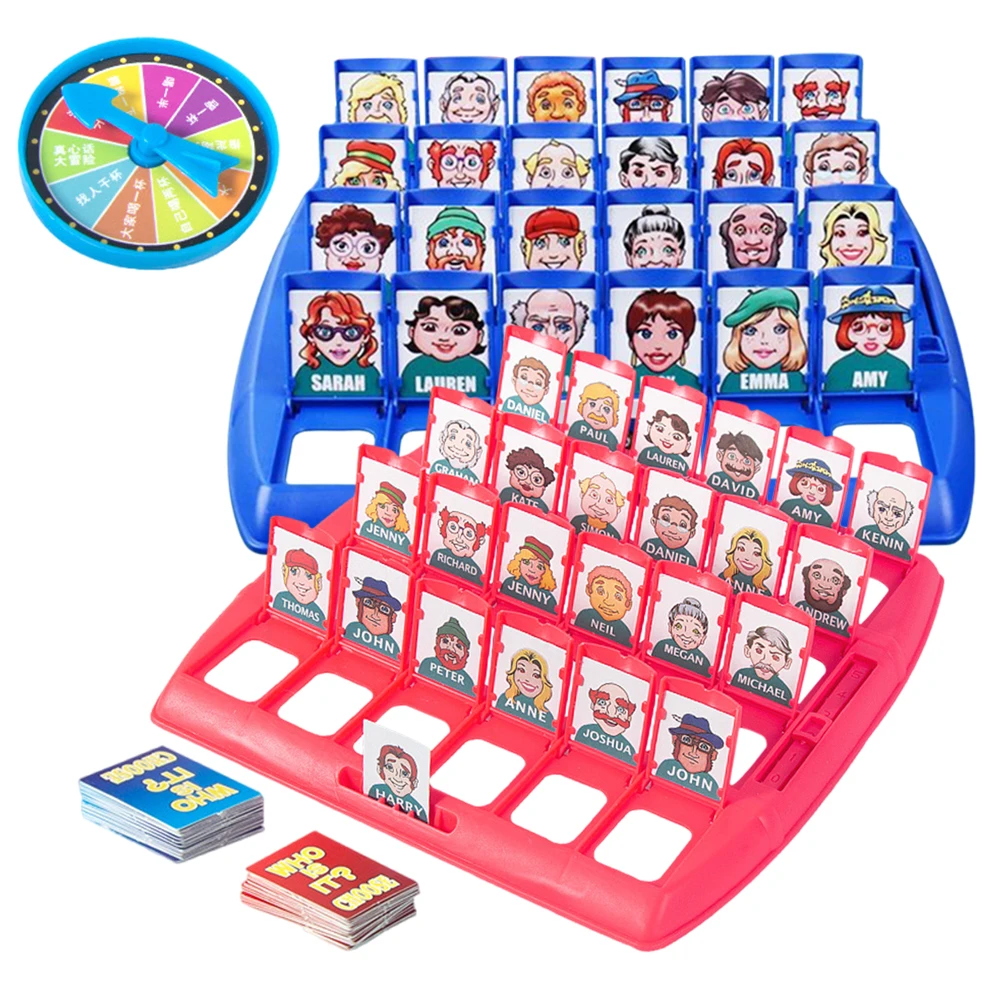 Guess Who Is It Board Game Puzzle Logic Reasoning Game Educational Toys Parent-child Interactive Board Game Party Supplies