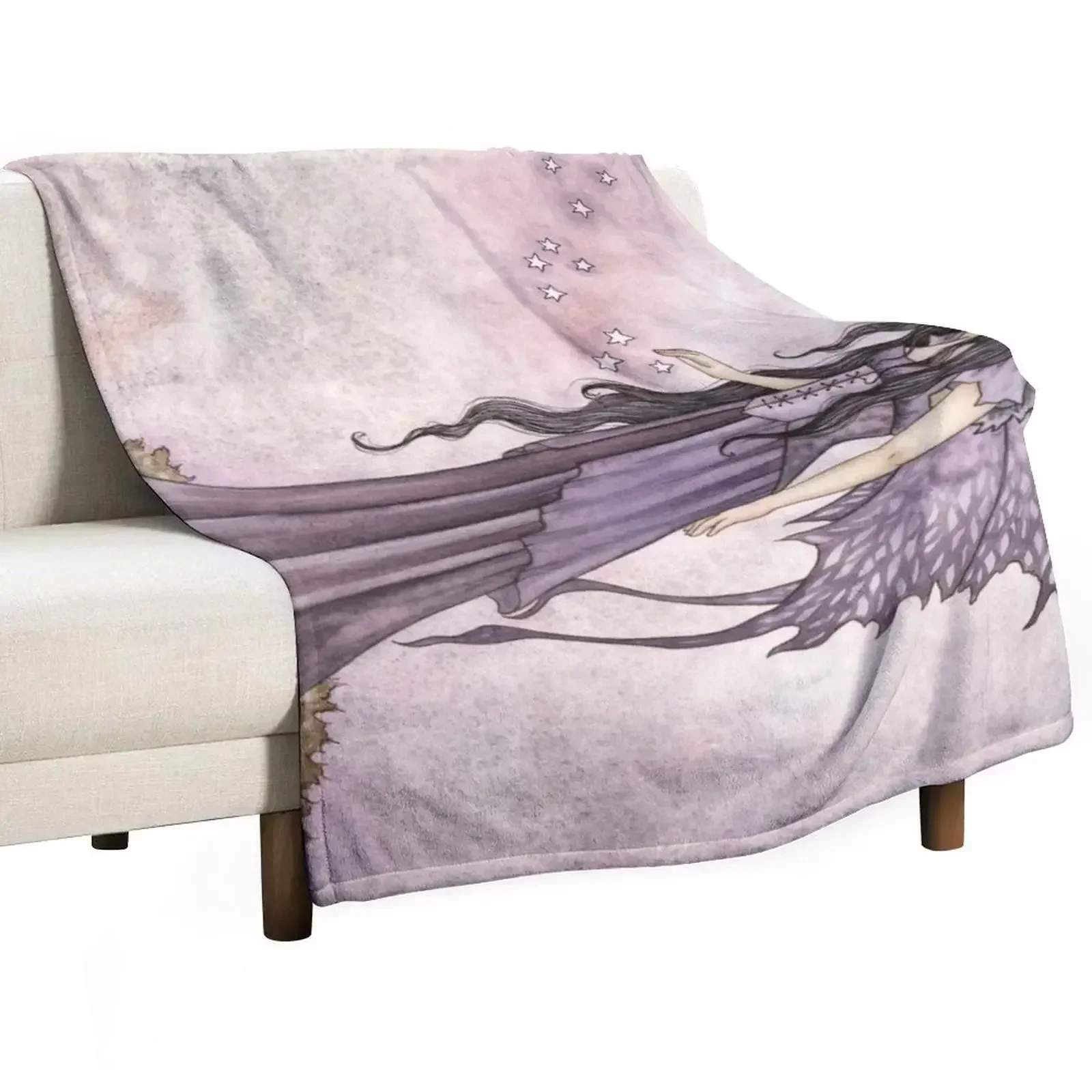 I Will Return As Stars Throw Blanket Luxury Brand Plaid on the sofa Vintage heavy to sleep Heavy Plaid Blankets