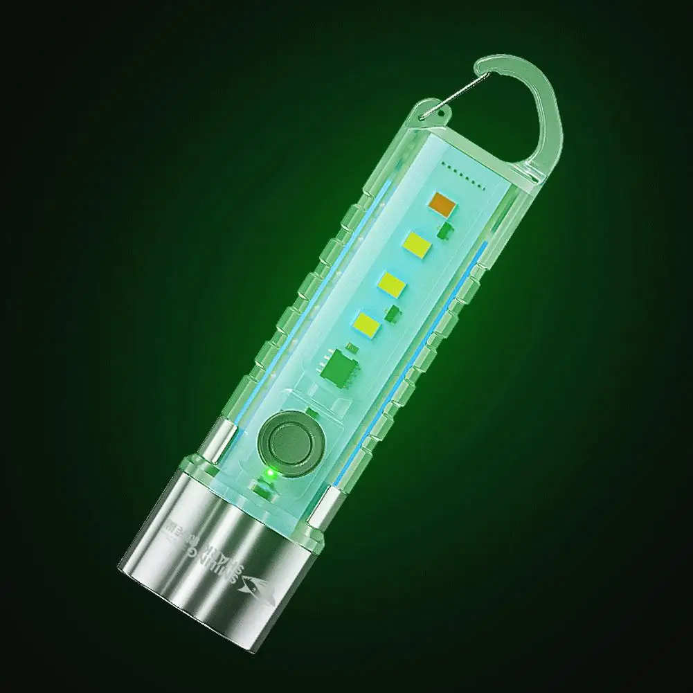 Portable LED SMD Mini Flashlight Rechargeable Handheld Flashlight With Clip EDC Flashlight For Outdoor Camping Hiking Emergency