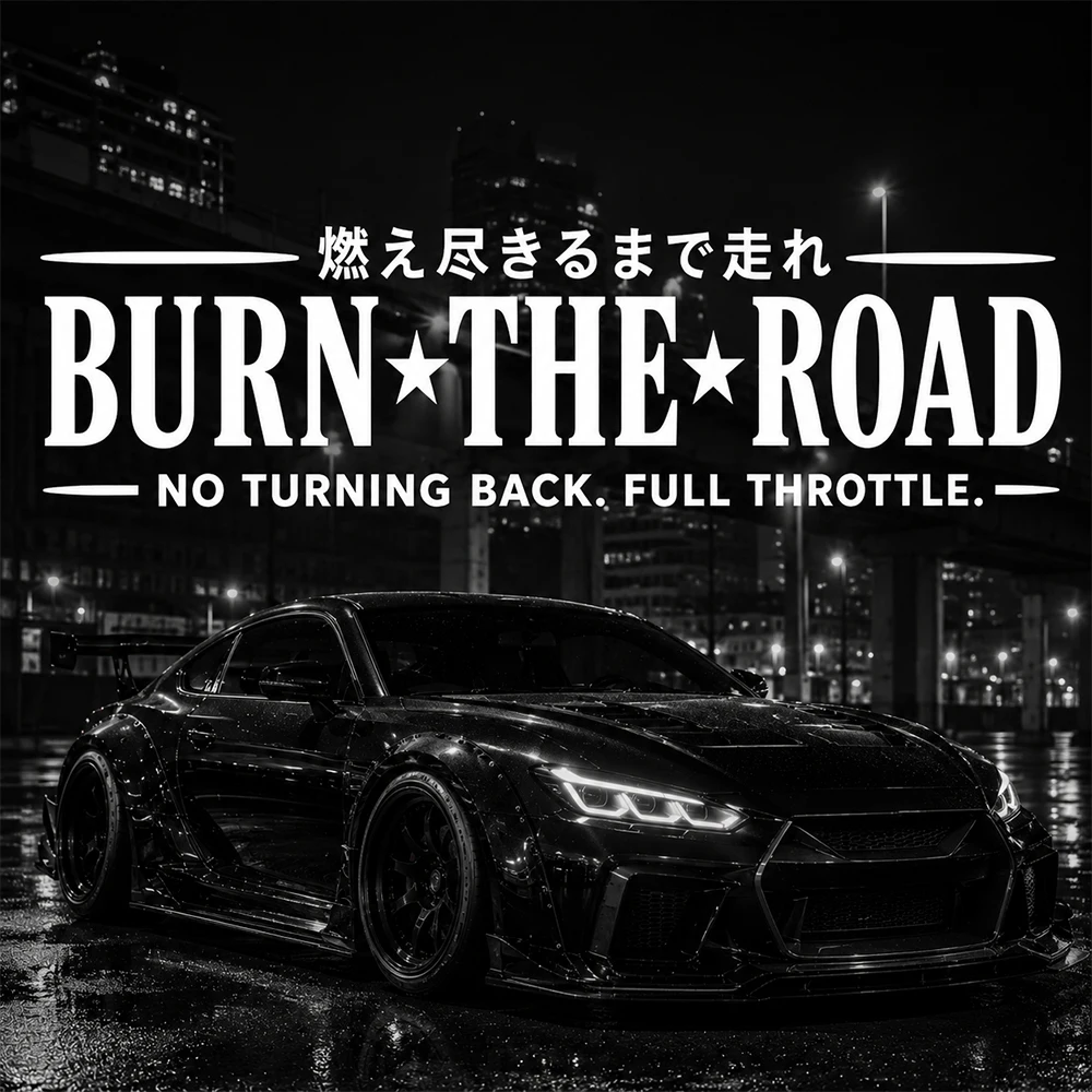 Car Accessories Banner - Adesivos para Carros Burn The Road,
