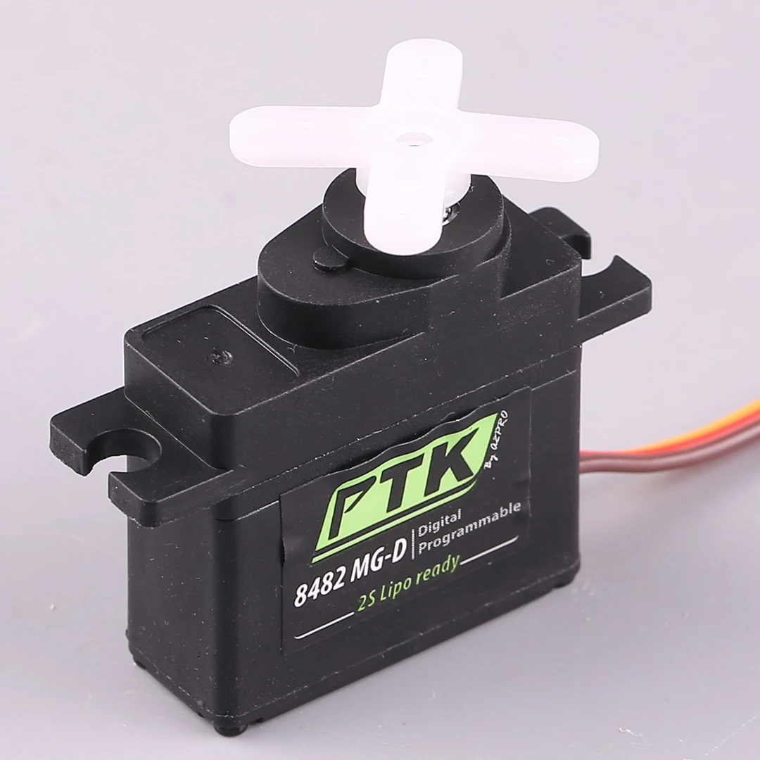 PTK8482 MG D servo petit engrenage métallique numérique à grande vitesse à aile fixe modèle d'avion haute pression servo