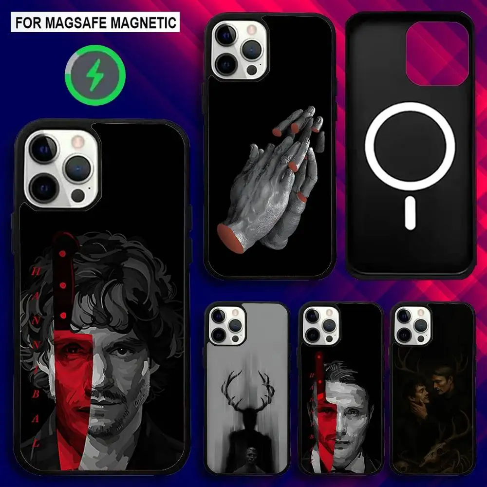 

H-Hannibal Will Graham Phone Case For iPhone 17,16,15,14,13,12,11,Pro,Max,Plus,Mini,SE4,E Magnetic Magsafe Wireless Charging