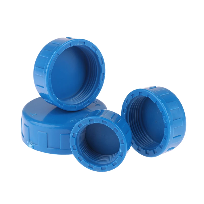 1Pc PVC Female Thread End Cap Connector 1/2 3/4 1 1.2 1.5 2 Inch End Connector 20 25 32 40 50 63mm Water Pipe Adapter