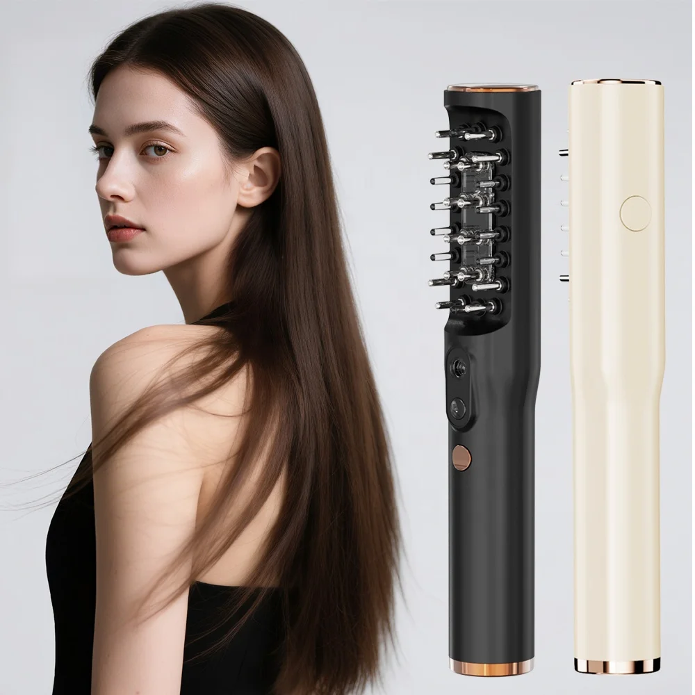 Hair Loss Treatment Comb Electric Hair Growth Serum Dispenser Comb Massager Oil Applicator Comb with Hair Follicle Testing