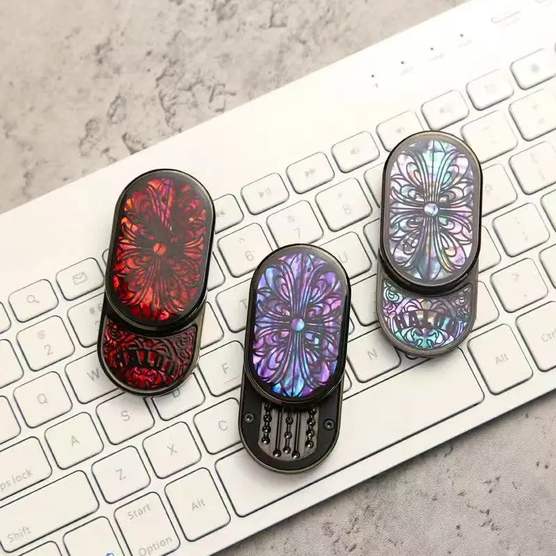 Chiesa Vetro colorato EDC Giocattolo antistress Meccanico Push-Pull Rotante Antistress Slider Adulto ADHD Giocattolo antistress Regalo