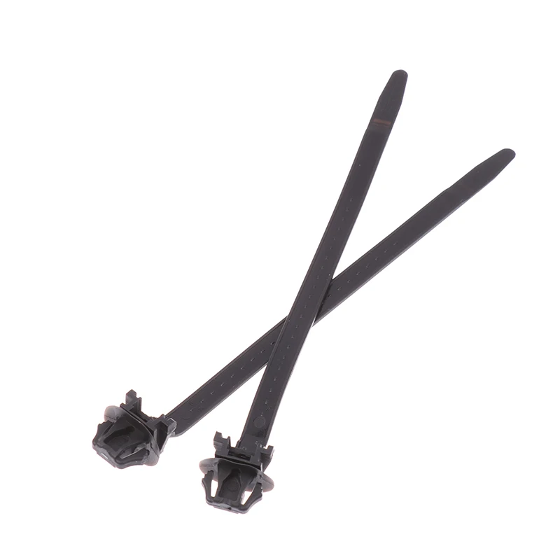 10PCS Nylon Plastic Vehicle Motocycle Cable Tie Car Wiring Harness Retainer Clip Push Mount Auto Fasteners Black Color