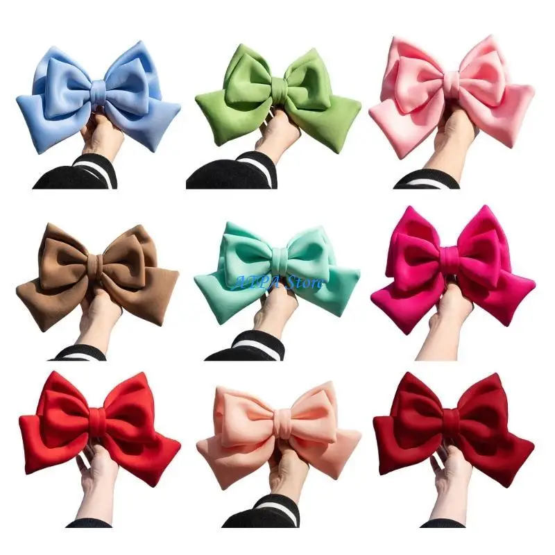 

U13C Motorcycle Adhesive Large Bowknot Ornament Helmets Decoration Helmets Decor Fashion Helmets Patches Helmets Accessories