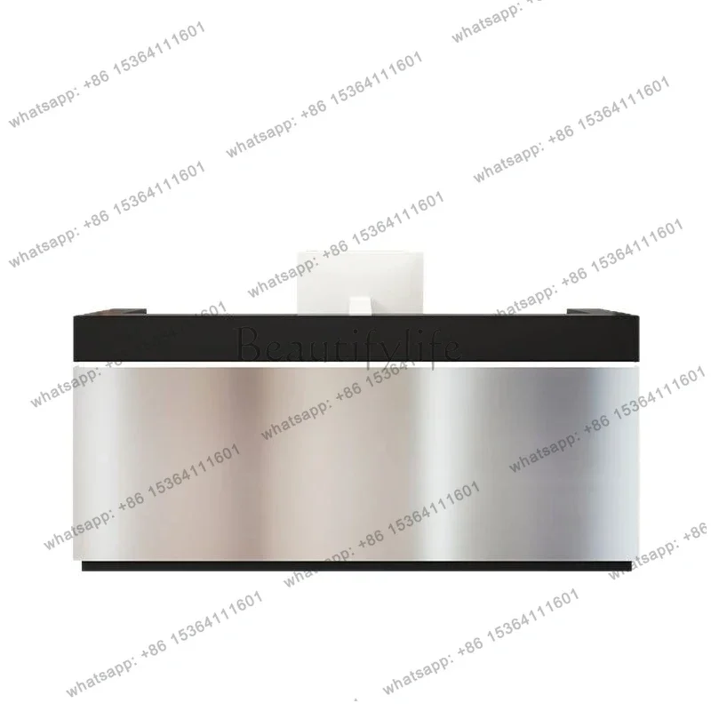Best Sellers Small Stainless Steel Reception Desks Beauty Salon Card Reception Desks Room Inside Office Furniture Banco Receptio