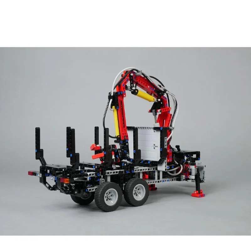 MOC-119703 nouveau camion à benne basculante en bois Original bloc de construction modèle 1091 pièces MOC créatif garçons enfants anniversaire jouet cadeau