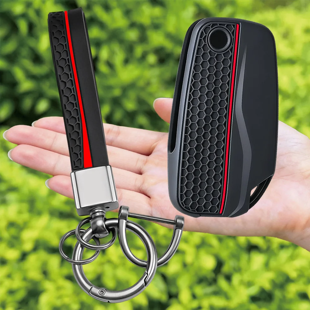 Keychain For DUCATI Multistrada V2 V2S V4 V4S 1260S 950S Silicone Motorcycle Electronic Start Key Case Cover Key Shell