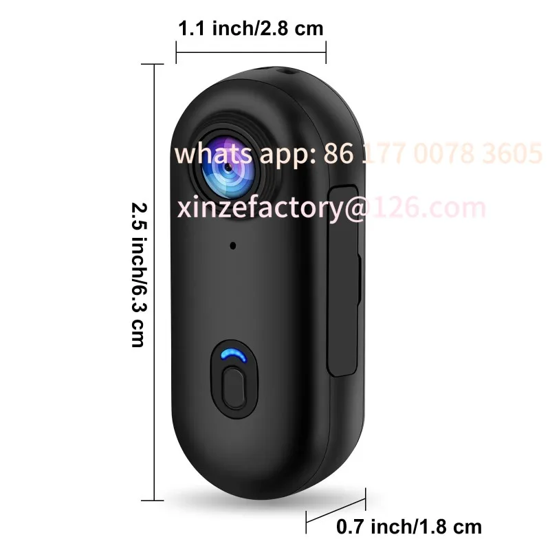 كاميرا Bodycam قابلة للتخصيص بدقة 4K، خوذة متكاملة، مقود الدراجة النارية، كاميرا رياضية على الطرق، جسم بطارية صغير عالي الدقة، رياضي