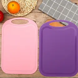 Plastic Non-Slip Chopping Board Multicolor Kitchen Baby Food Supplementary Cutting Board Fruit Vegetable Chopping Block Mat