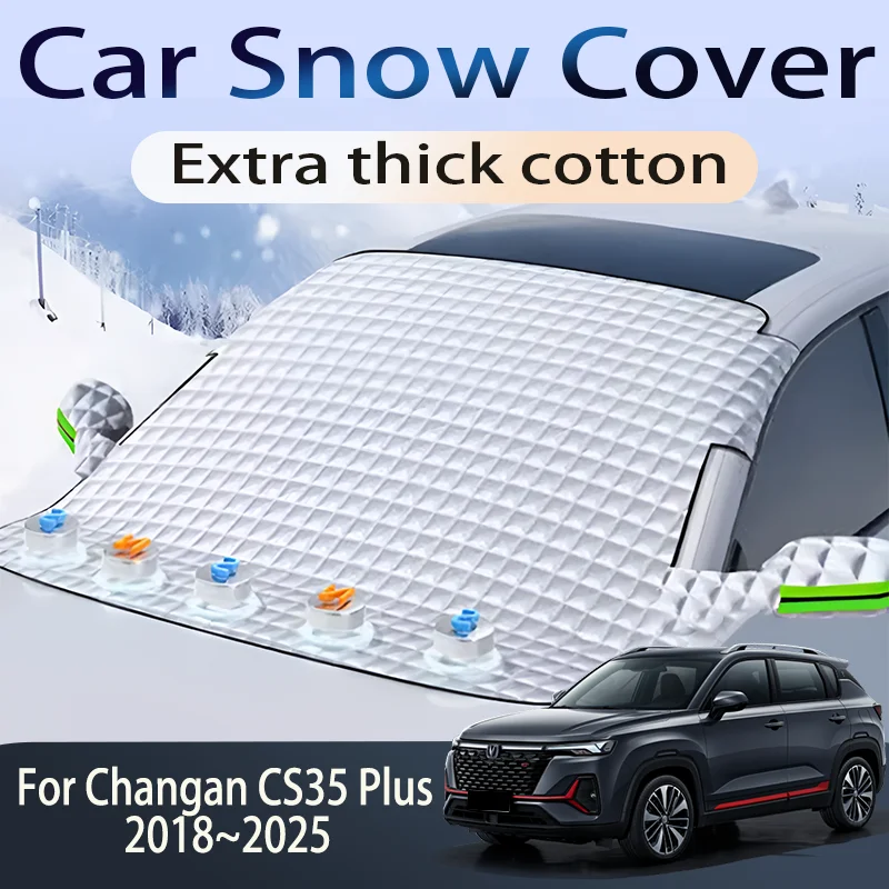 Auto Cover Voor Changan CS35 Plus 2018 ~ 2025 2019 Voorruit Sneeuw Ijs Shield Protector Venster Schaduw Cover Exterieur accessorie