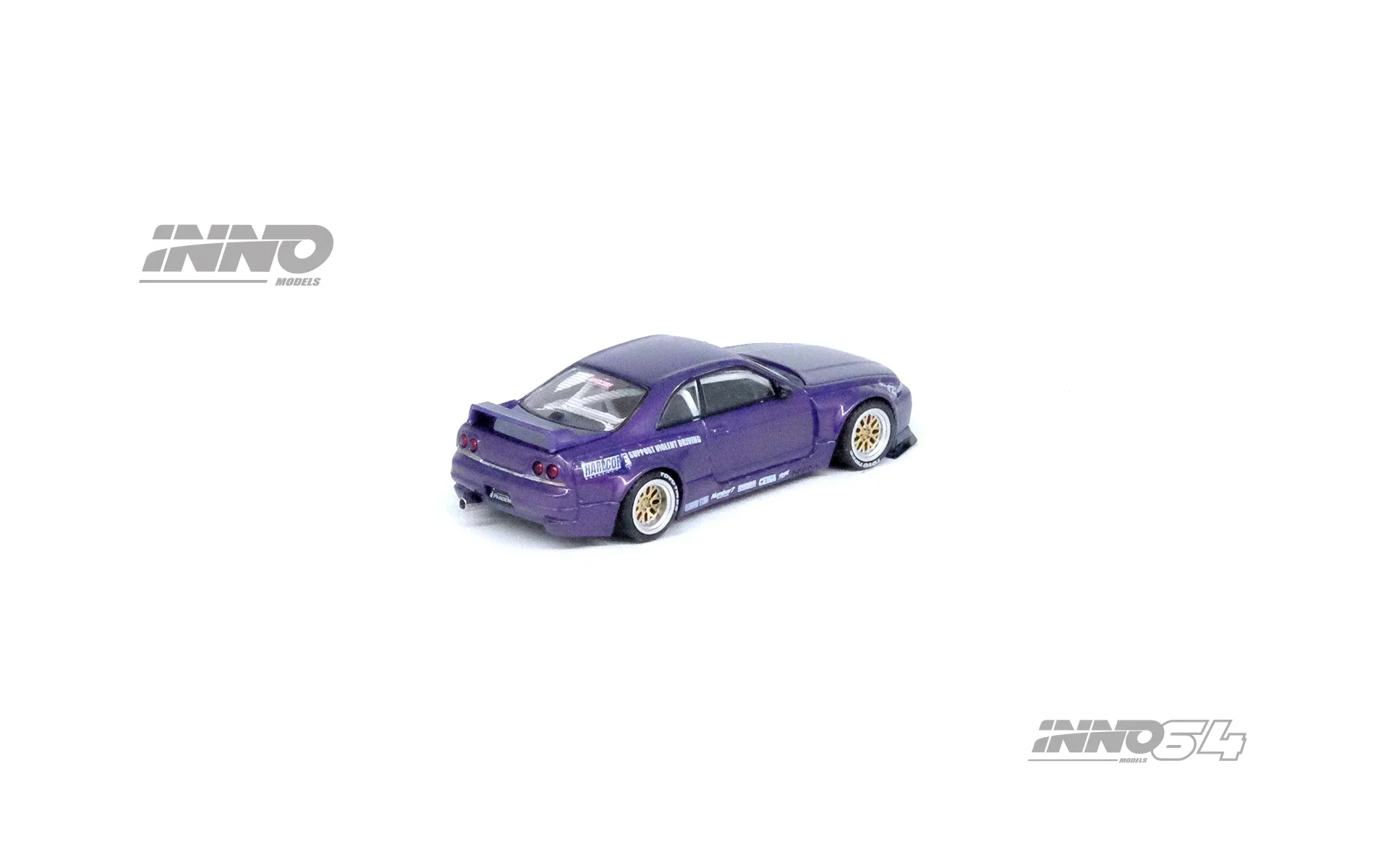 **Vorbestellung **INNO 1:64 SKYLINE (R33) PANDEM ROCKET BUNNY Lila Druckguss-Modellauto