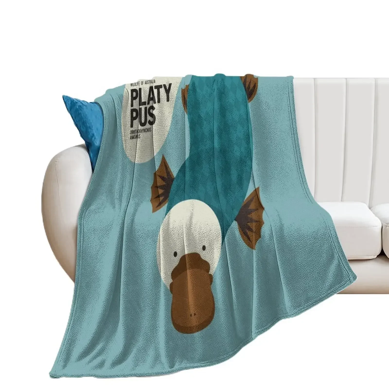 

Retro Platypus Throw Blanket Decorative Sofa Luxury Thicken Bed linens Blankets