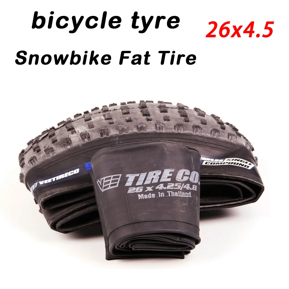 Tubo de vee bicicleta pneu 26*4.25 / 4.8 tubo interno do carro da neve tubo interno tubo de carro gordo tubo interno de 26 poleg