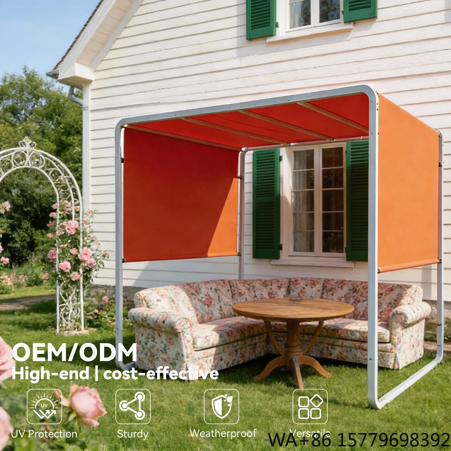 Wholesale High-End Cost-Effective Garden Sun Shade Removable Canopy Movable Sun Tracking for Patio Backyard