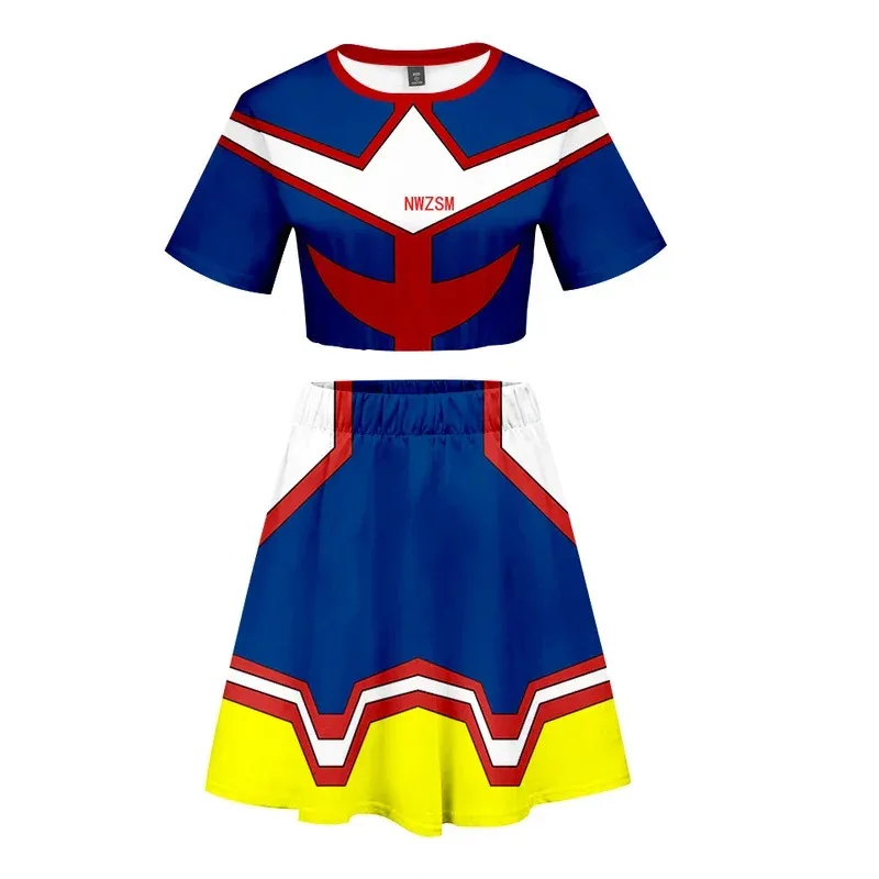 Boku No Hero Academy My Hero Cosplay Academy Costume OCHACO URARAKA Todoroki Shoto Bakugou Katsuki All Might Dress Top Skirt