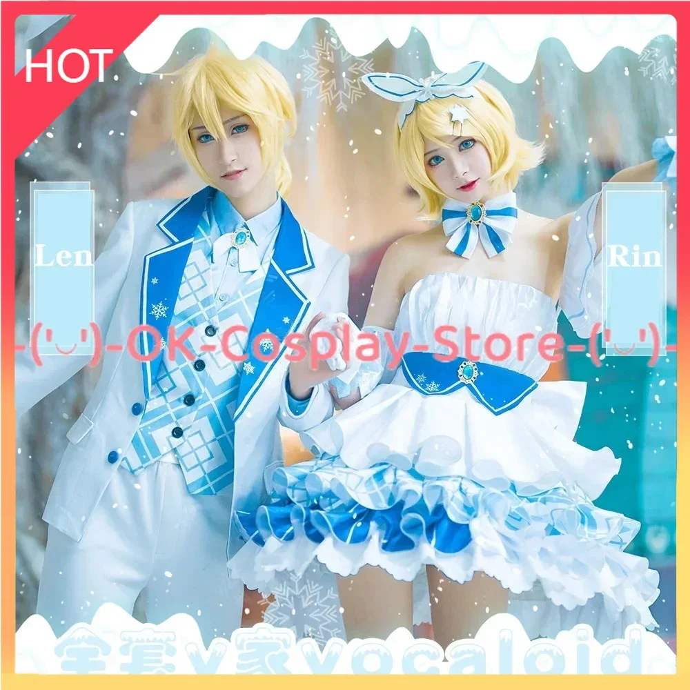 

[Custom Made] 10th Anniversary Rin Len Cosplay Costumes Cute Party Clothing Halloween Carnival Uniforms