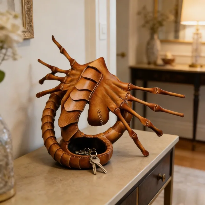 

Ужас Facehugger Маска Скорпиона Искусственная кожа Костюм Инопланетянина Опора для Хэллоуина Косплей