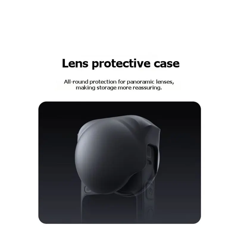 DTB7 For X6 Lens Cap, Silicone Protective Cover, Dustproof Anti-Scratch Lens Guard, Storage Protection Accessory for Panoramic