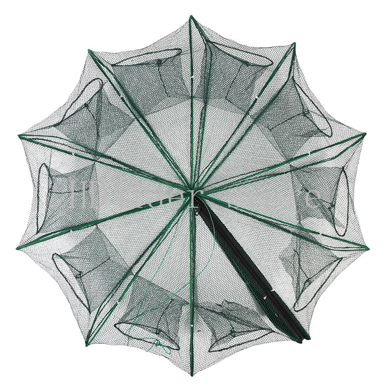 

Folded Hexagon Octagon Polygonal Shrimp Cage Foldable Shrimp Cage Fishing Tools Automatic Fishing Net Umbrella Fishing Cast Net