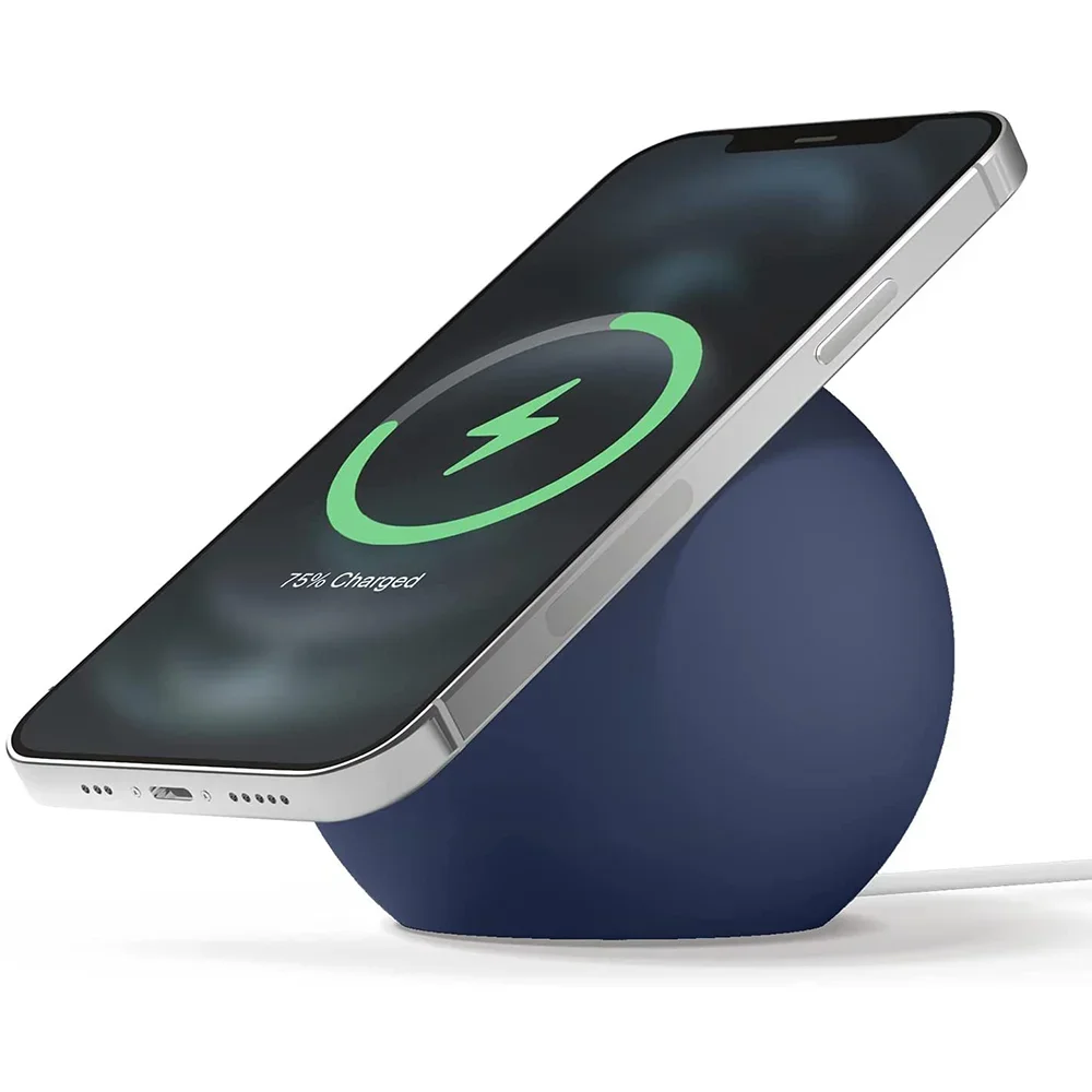 Magnetic Wireless Charger Stand Holder for iPhone 12 Pro Max Mini Silicone Ball Shape Charging Dock Station Base For Magsafe