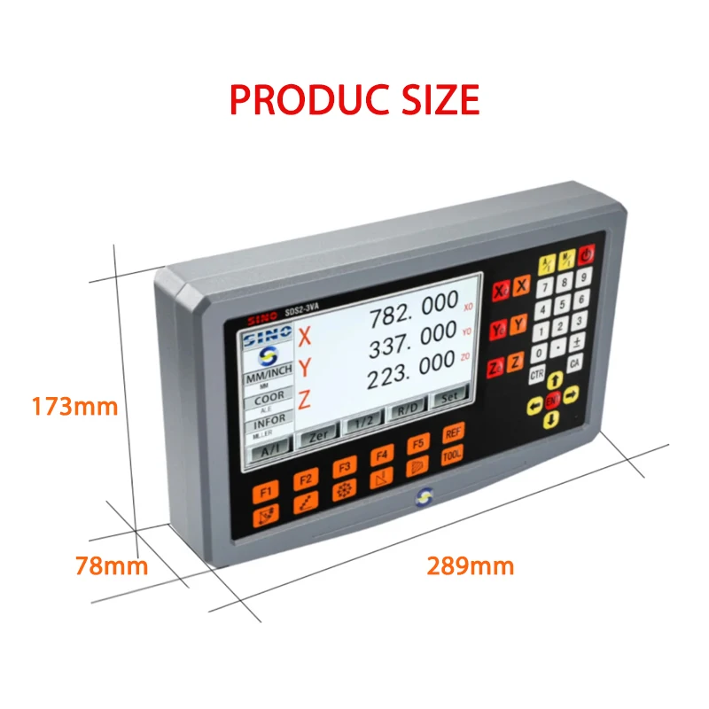 SINO SDS2-3VA 3-osiowy 2-osiowy frezujący Szlifierka LCD DRO Cyfrowy licznik wyświetlacza do skali liniowej Enkoder optyczny Linijka