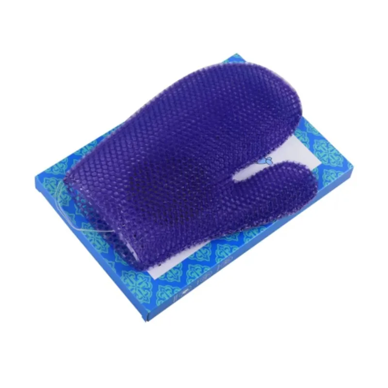 Outdoor TPU Honeycomb Antibacterial Cleansing Bath Glove, Exfoliating Bath & Back Scrub Towel