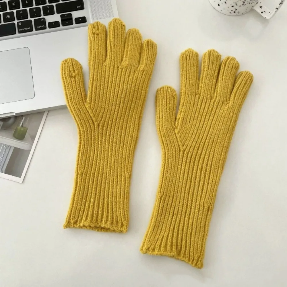 

New Touch Screen Winter Gloves Windproof Cold Proof All Finger Gloves Thick Stretchy Coldproof Mittens Outdoor