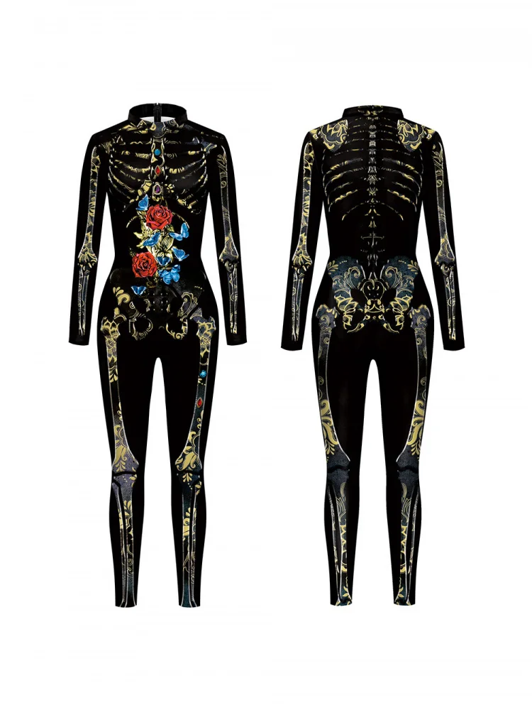 مثير 3D الطباعة الرقمية loween نيسيي طويل Sve ضيق فام Pantsuit منخفضة الخصر طويل الساق ألياف البوليستر دعوى للنساء