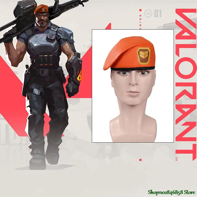 

Игровой валорант, костюм для косплея, головной убор из камня, аксессуары, мужские береты, головной убор для мужчин