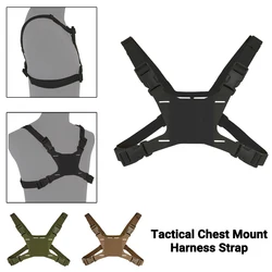 Tactical Chest Mount Harness Strap Mobile Phone Navigation Holder Fixing Cellphone Bracket Fix Adjustable Portable Lightweight